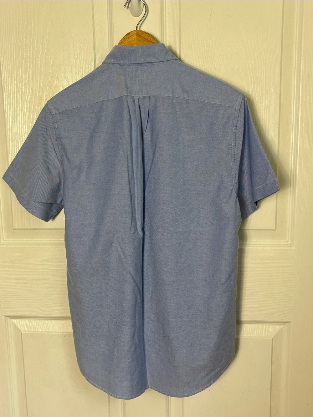 NEW J.Crew Blue Classic All Cotton Oxford Short Sleeve Button Down Shirt sz S